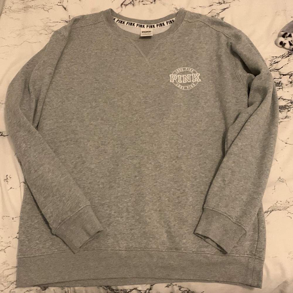 pink crewneck